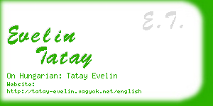 evelin tatay business card